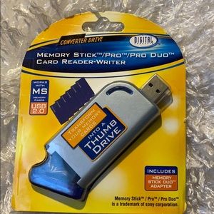 Memory stick pro / duo card card reader- writer